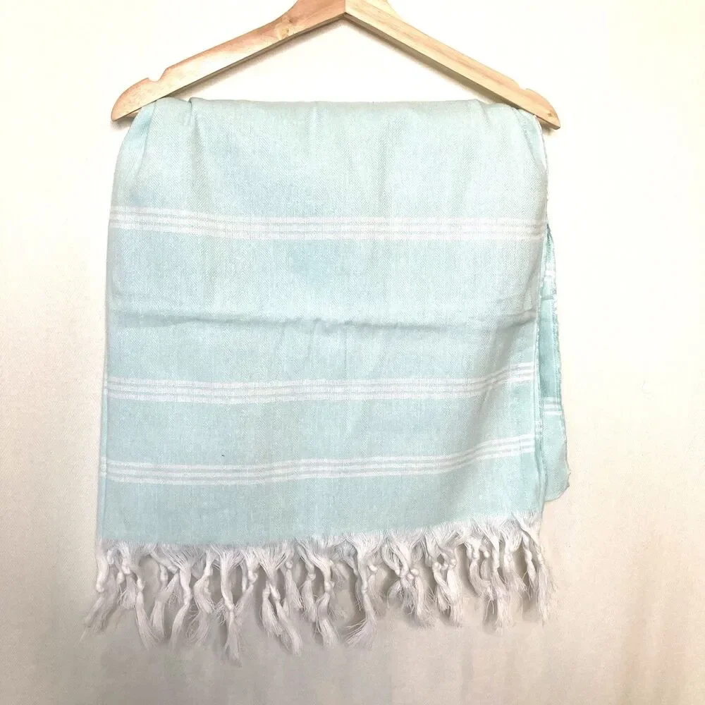 Ella Lou Bliss Organic Turkish Beach Towel 100% Organic Cotton Hand- Loomed NEW